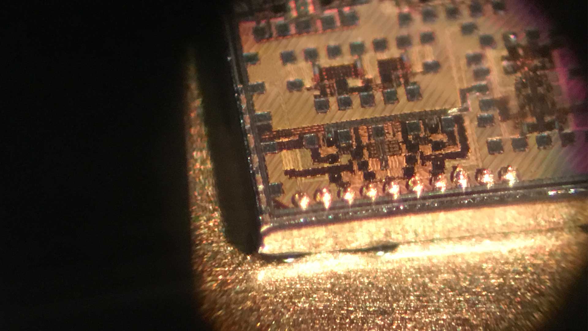 Ball bumped CMOS device before 3D mounting